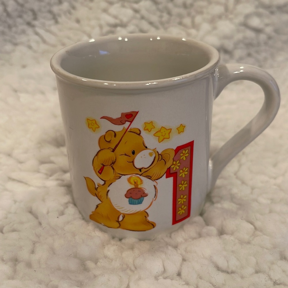 Vintage 1985 Care Bears Birthday Bear 1st Birthday mug